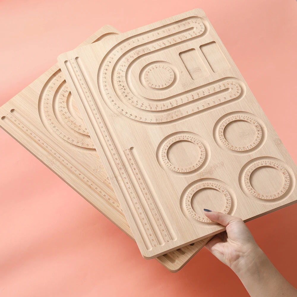 St.kunkka Wooden Flocked Beading Tray for Jewelry Making Tools