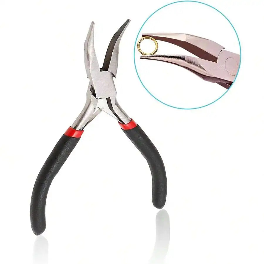 4 Pack Jewelry Pliers Kit Needle Nose Chain Nose Round