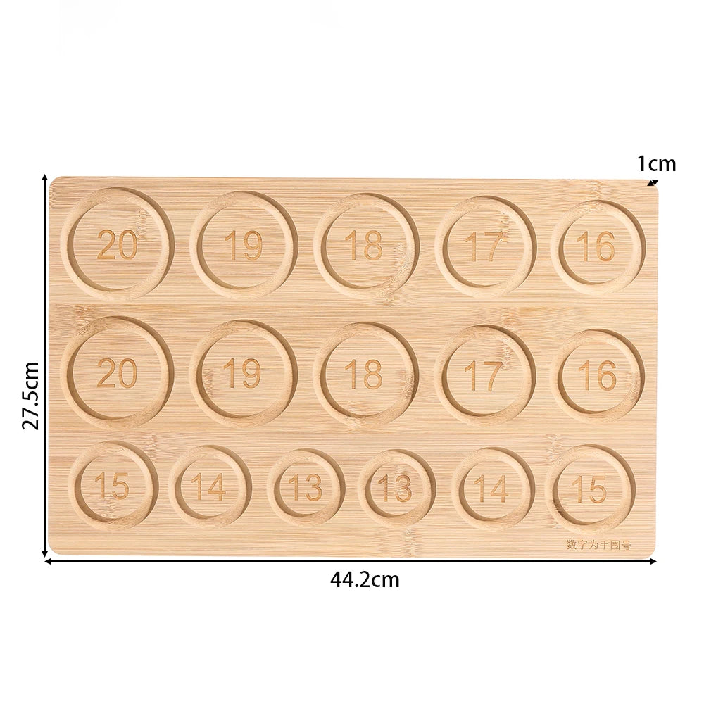St.kunkka Wooden Flocked Beading Tray for Jewelry Making Tools
