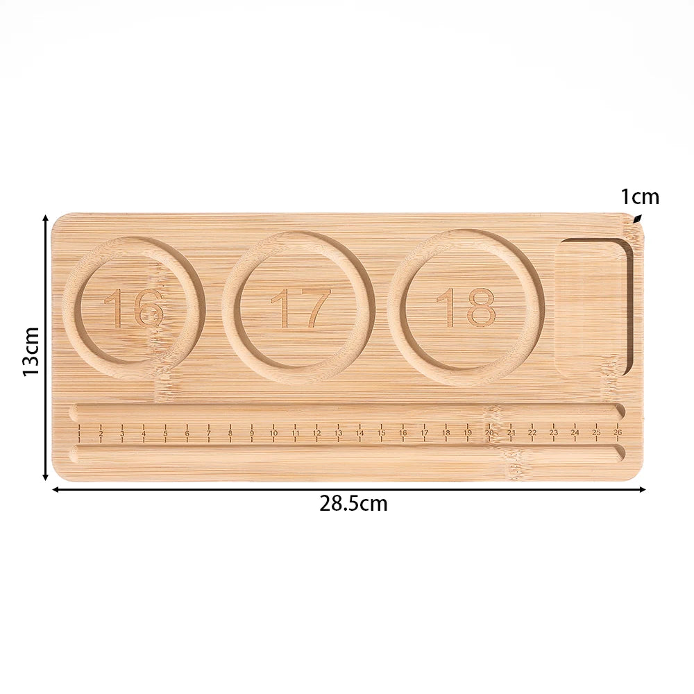 St.kunkka Wooden Flocked Beading Tray for Jewelry Making Tools