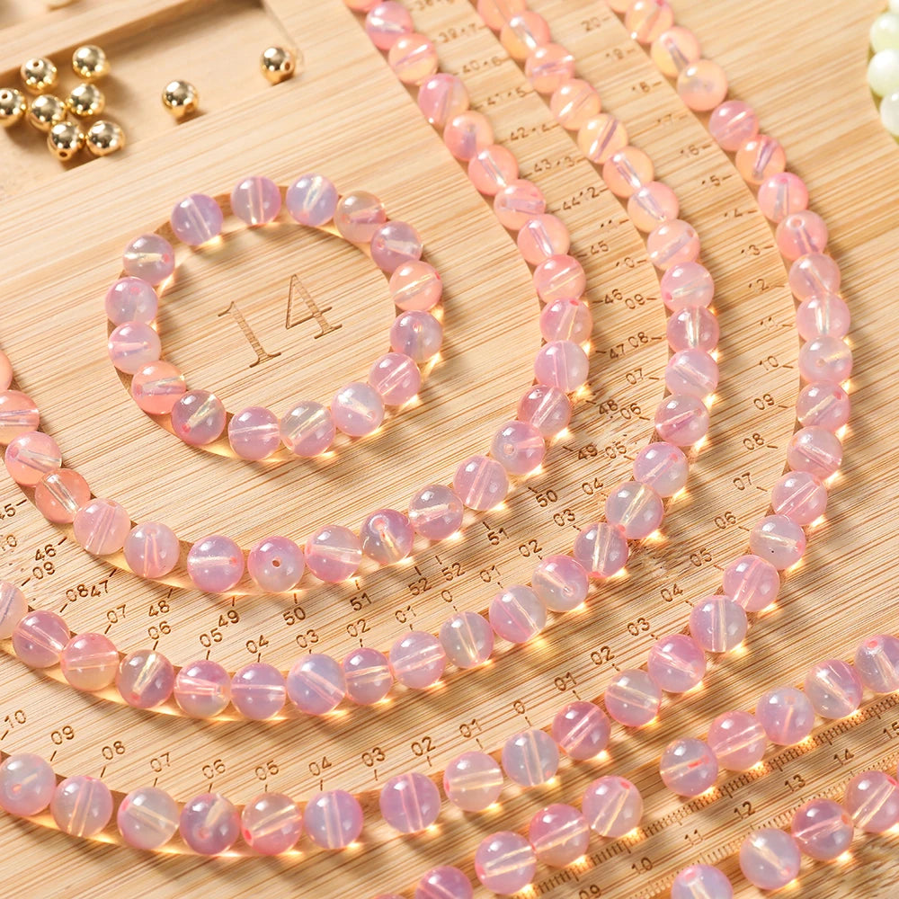 St.kunkka Wooden Flocked Beading Tray for Jewelry Making Tools